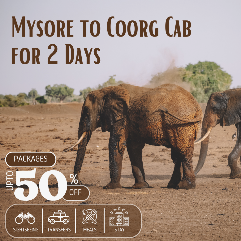 Mysore to Coorg Cab for 2 Days