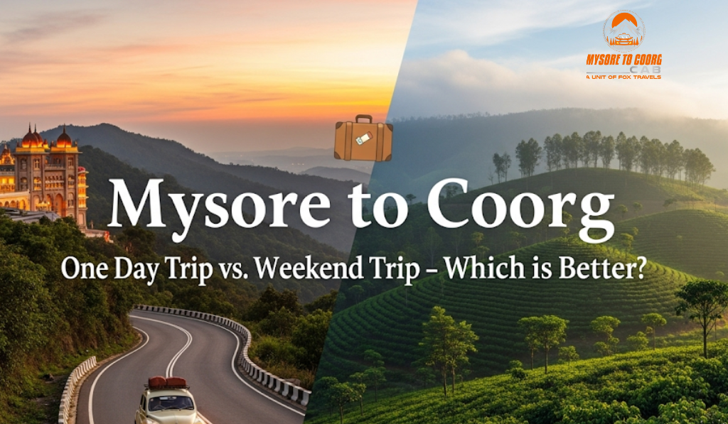 Mysore to Coorg One Day vs Weekend Trip